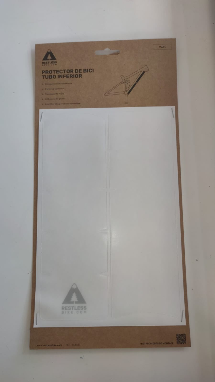 Tubo inferior transparente mate