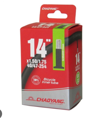 Cámara Chaoyang 14×1.50/1.75 valvula ancha (schrader)