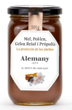 Miel con Polen,Jalea real/Honey with Pollen, Royal Jelly and Propolis
