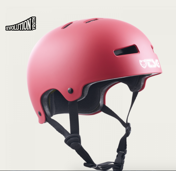 HELMET EVOLUTION SOLID SATIN GENTLE RED