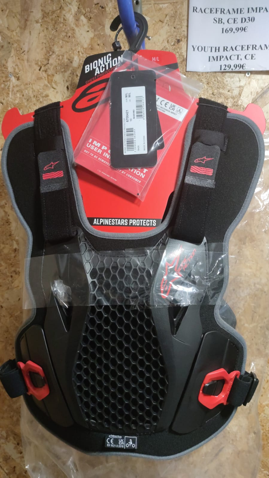 Alpinestar Bionic Action Chest Protector Neg/Rj Pro – LaPomaShop